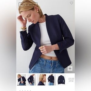 Jcrew navy blue blazer size 2
